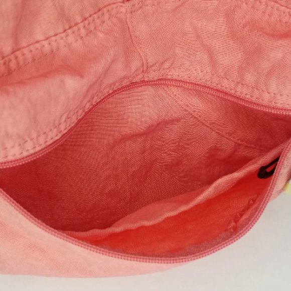 90s/Y2k Pink Nylon Crinkle Backpack School Bag Fashion 1990s Aesthetic - Picture 5 of 8